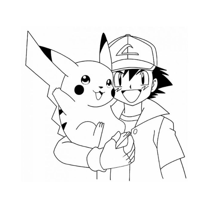 tranh tô màu pokemon 28