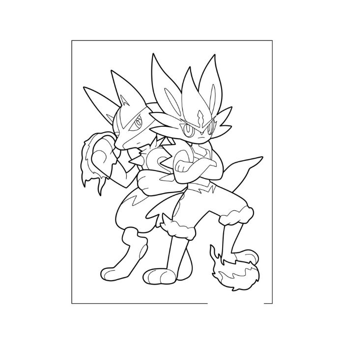 tranh tô màu pokemon 33