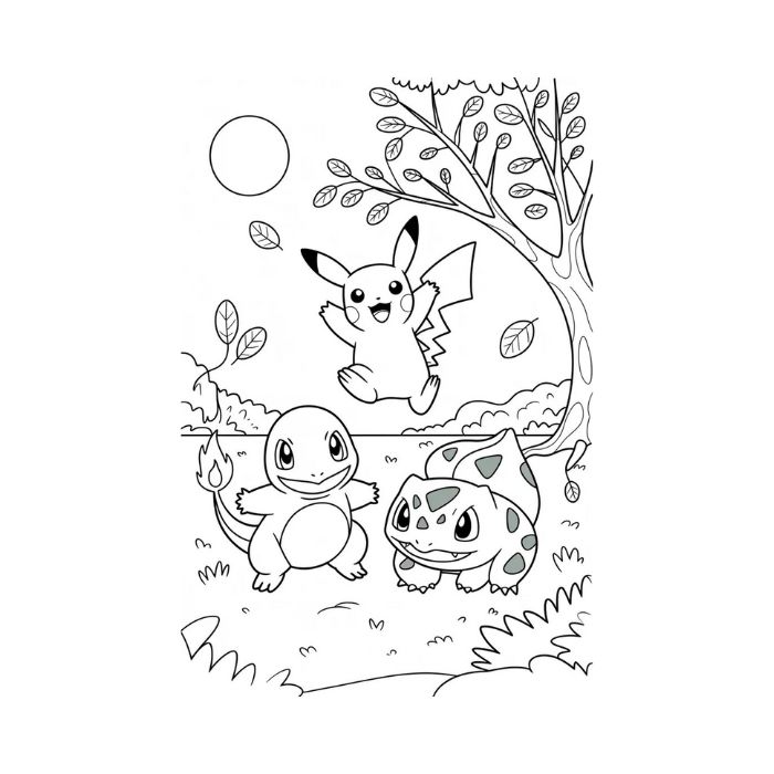 tranh tô màu pokemon 34