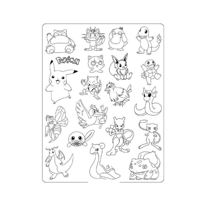 tranh tô màu pokemon 6