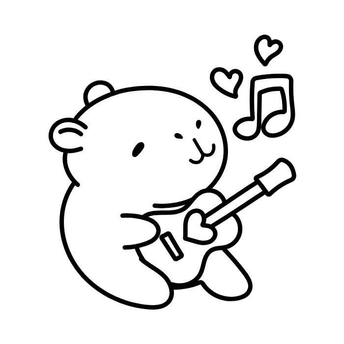 tranh tô màu sticker cute 12