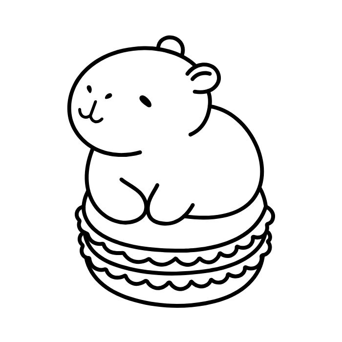 tranh tô màu sticker cute 13