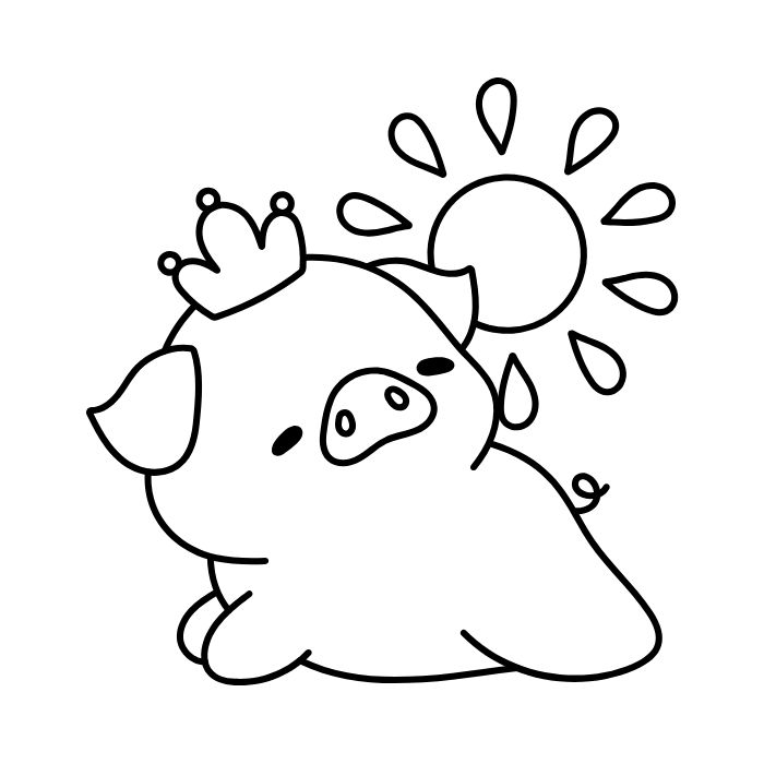 tranh tô màu sticker cute 20