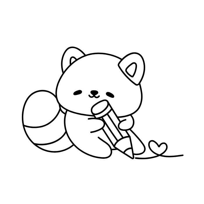 tranh tô màu sticker cute 27