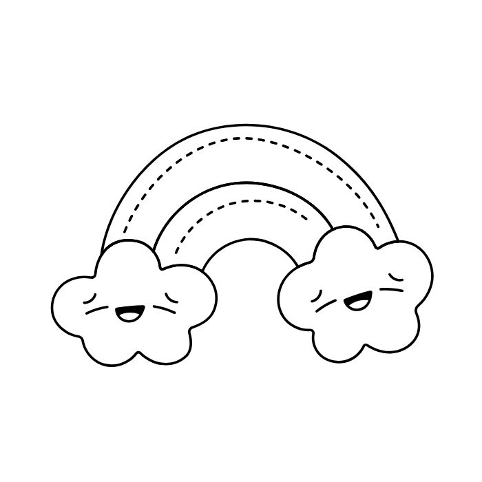 tranh tô màu sticker cute 5