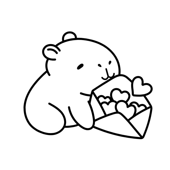 tranh tô màu sticker cute 7