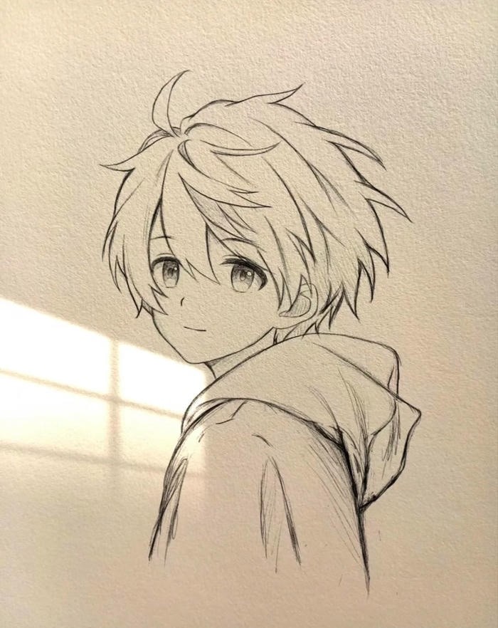 tranh vẽ anime nam 3