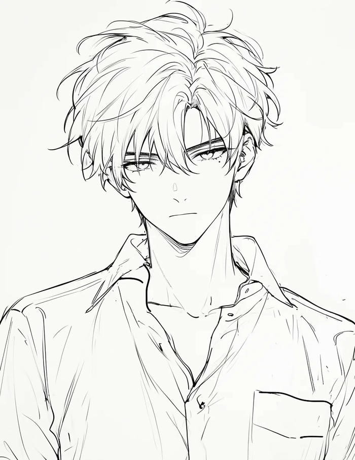 tranh vẽ anime nam 31