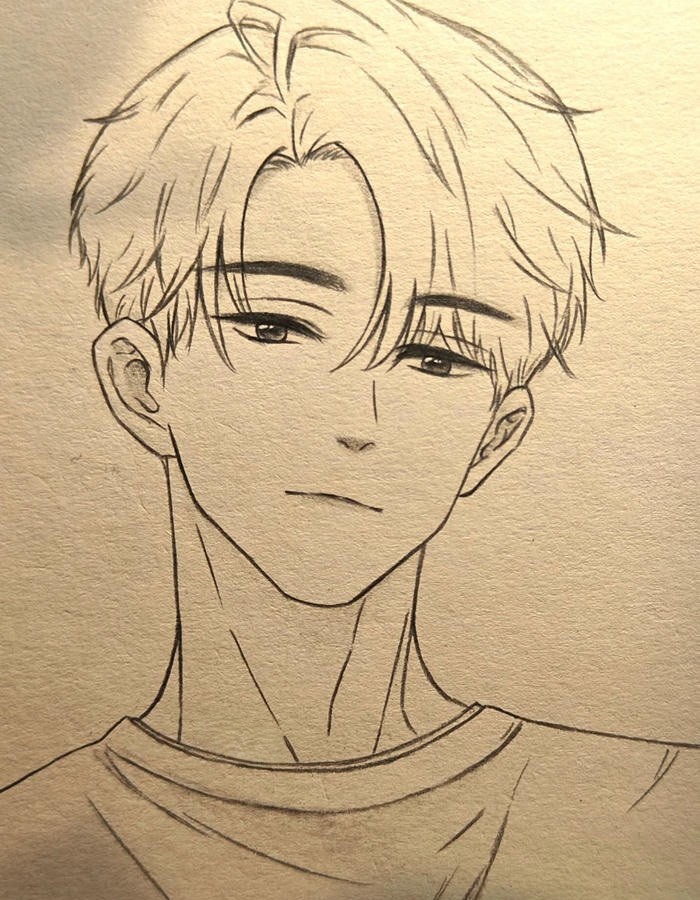 tranh vẽ anime nam 32