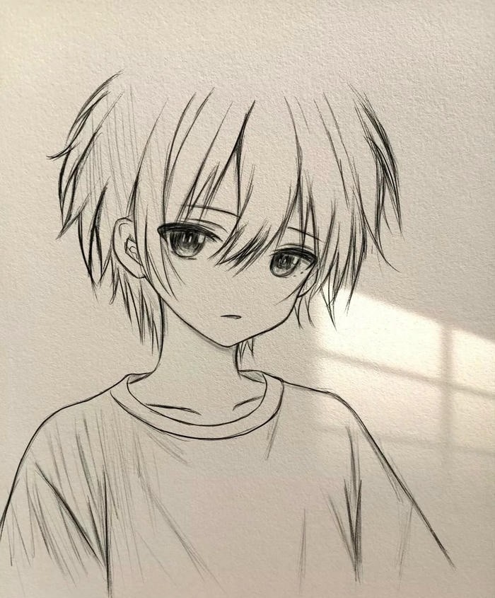 tranh vẽ anime nam 9