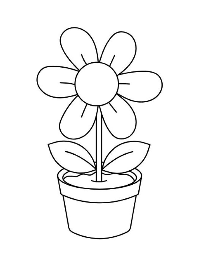 381+ Mẫu tranh tô màu bông hoa đẹp và sắc nét dành cho bé