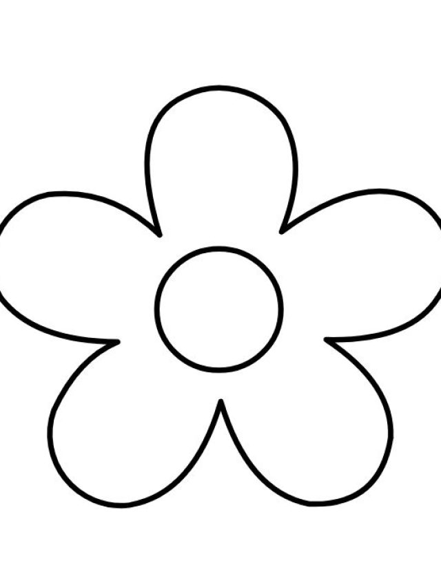 283+ Mẫu tranh tô màu bông hoa 5 cánh cực đẹp dành cho bé