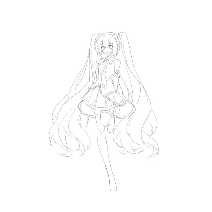 tranh tô màu anime girl ngầu 15