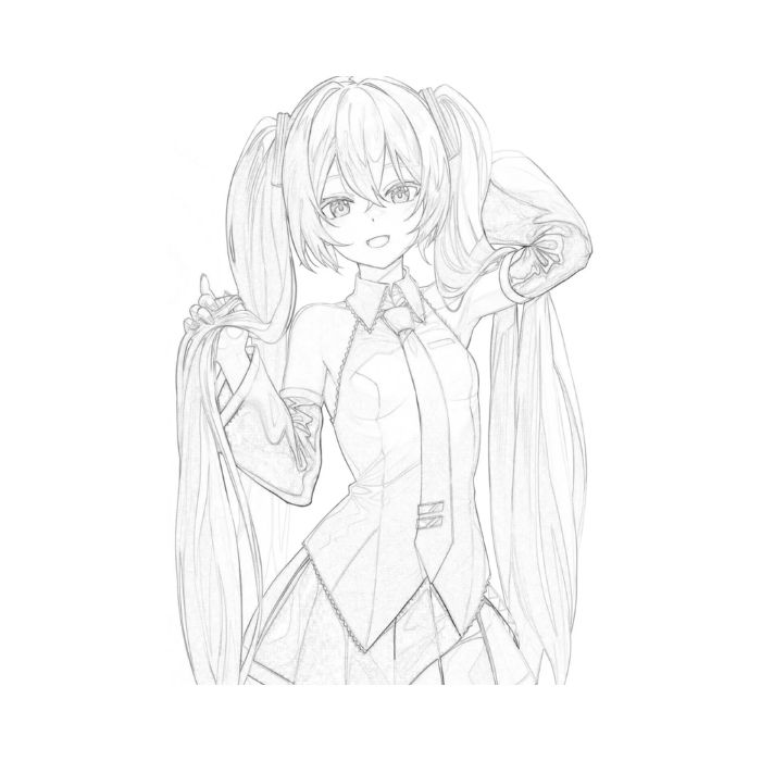 tranh tô màu anime girl ngầu 22