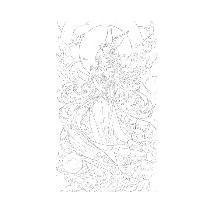 tranh tô màu anime girl ngầu 37