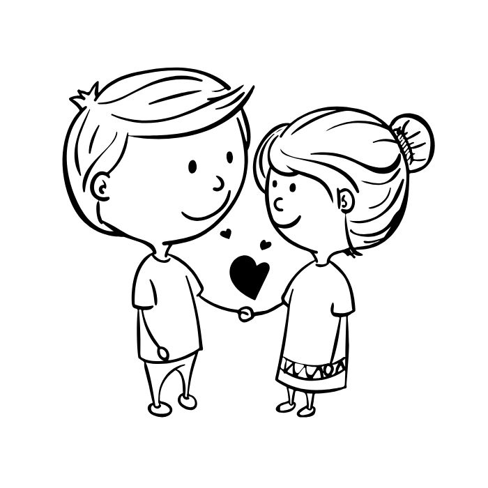 tranh tô màu bạn trai bạn gái 12