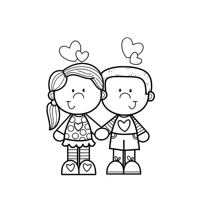 tranh tô màu bạn trai bạn gái 16