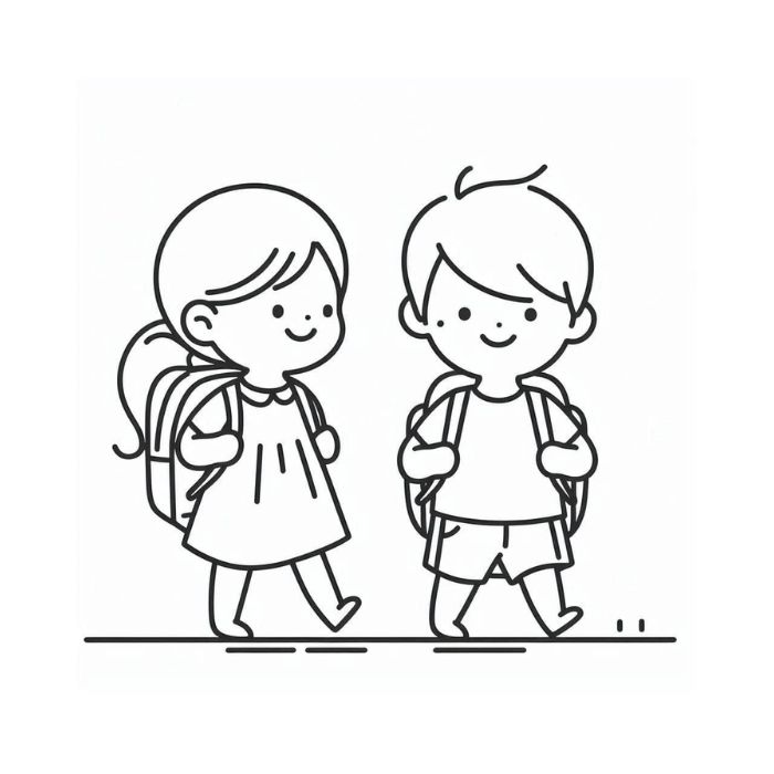 tranh tô màu bạn trai bạn gái 3