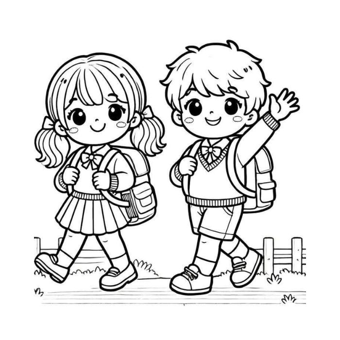 tranh tô màu bạn trai bạn gái 35