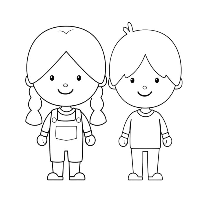 tranh tô màu bạn trai bạn gái 5