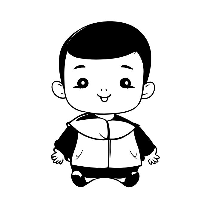 tranh tô màu bé trai 16