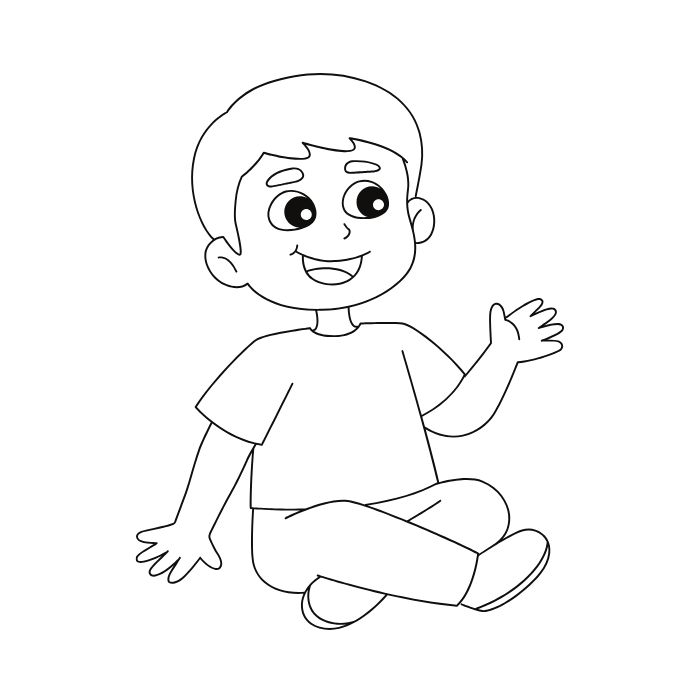 tranh tô màu bé trai 20