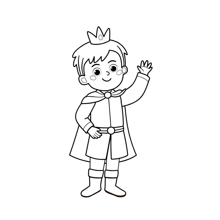 tranh tô màu bé trai 23