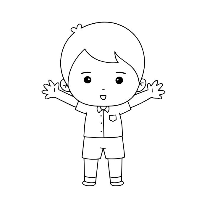 tranh tô màu bé trai 27