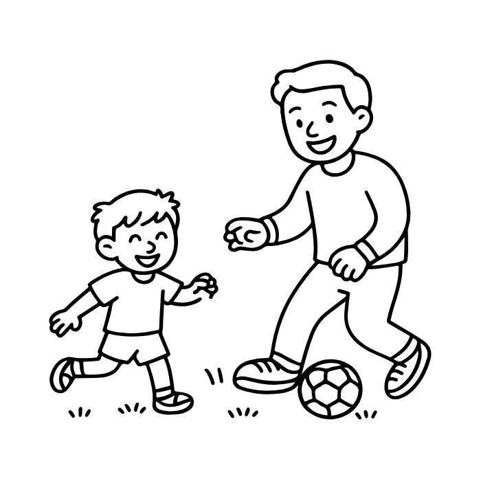 tranh tô màu bé trai 33