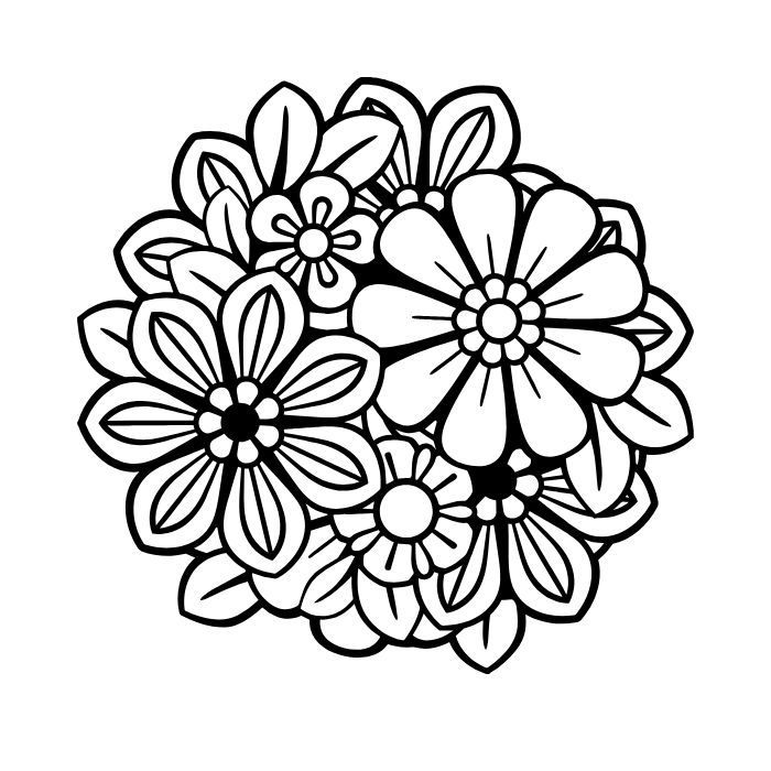 tranh tô màu bông hoa 10