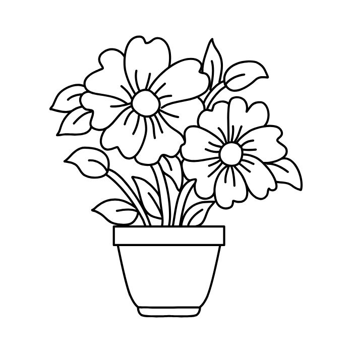 tranh tô màu bông hoa 19