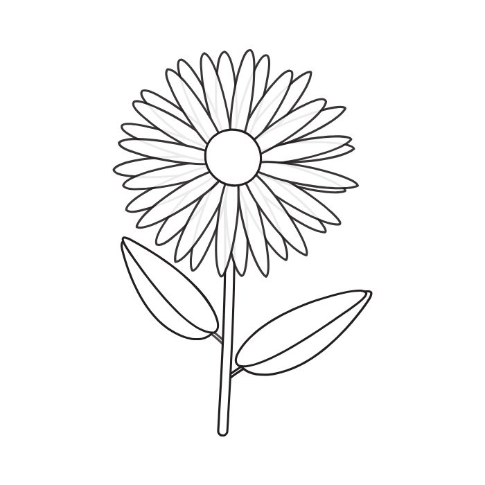 tranh tô màu bông hoa 2