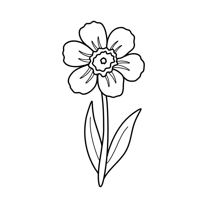 tranh tô màu bông hoa 21