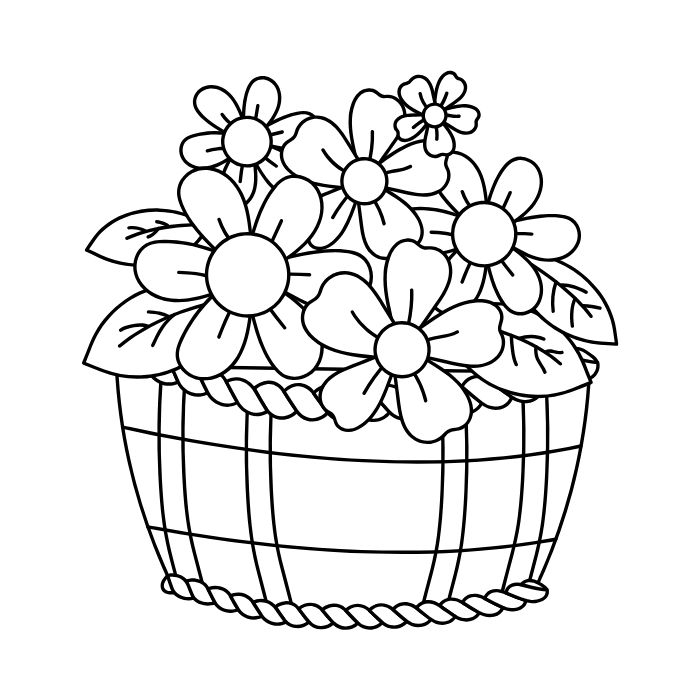 tranh tô màu bông hoa 23