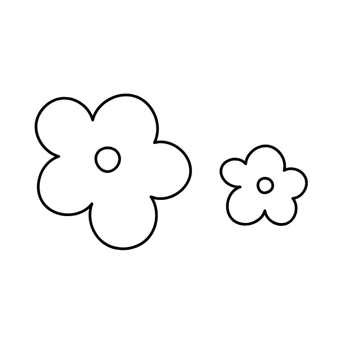 tranh tô màu bông hoa 5 cánh 2