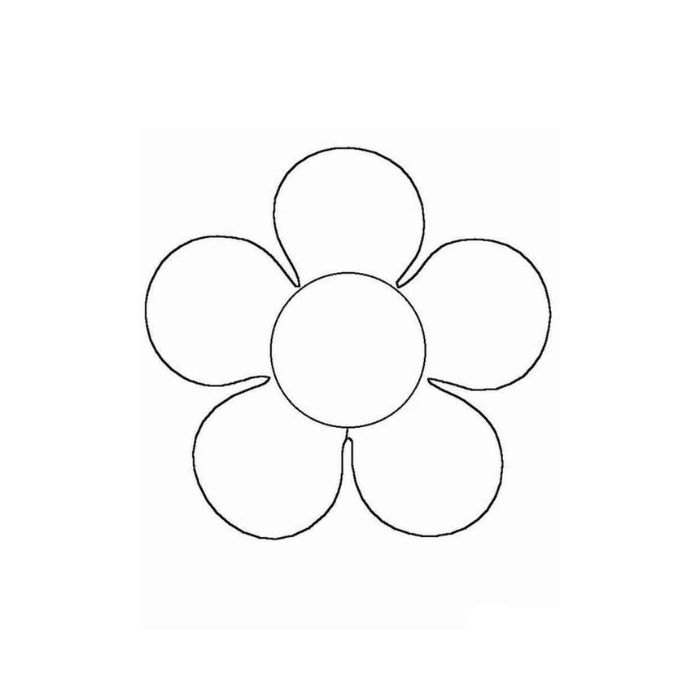 tranh tô màu bông hoa 5 cánh 29