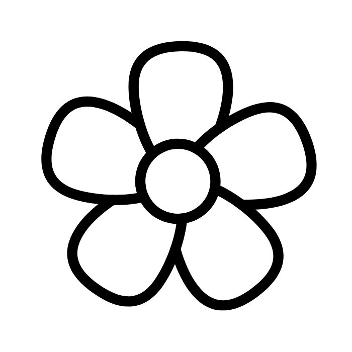 tranh tô màu bông hoa 5 cánh 3