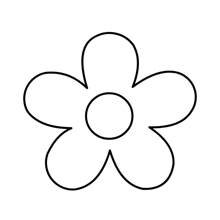 tranh tô màu bông hoa 5 cánh 30