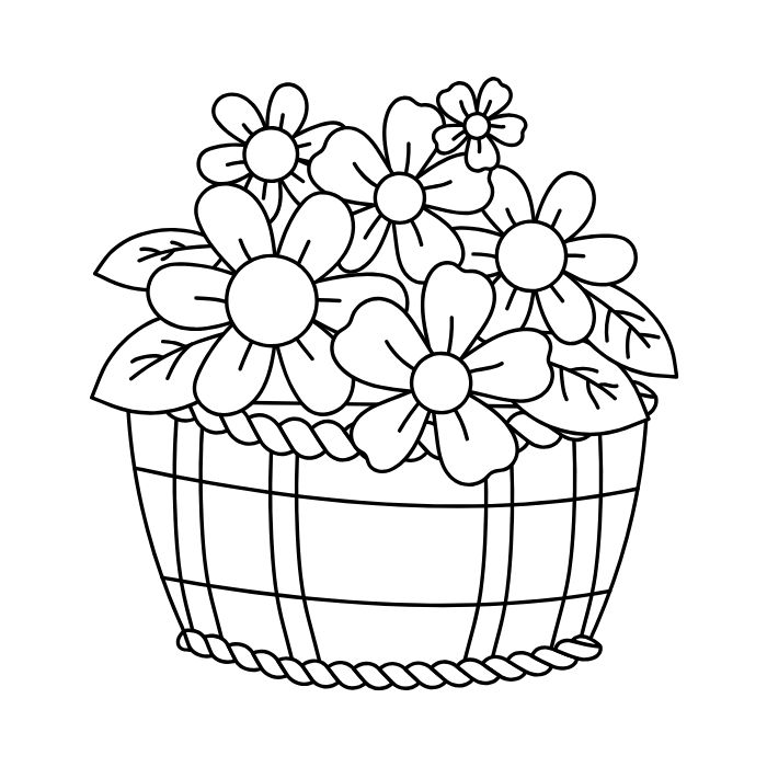 tranh tô màu bông hoa 5 cánh 31