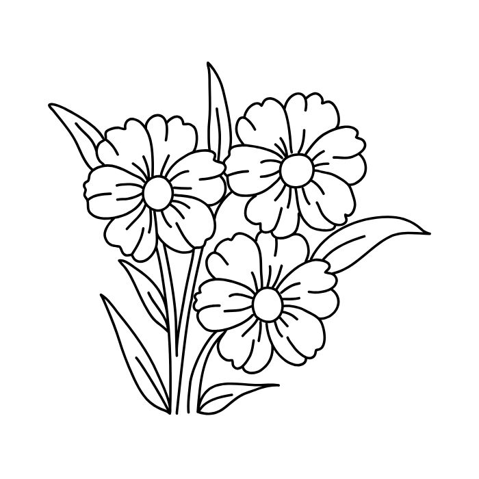 tranh tô màu bông hoa 7