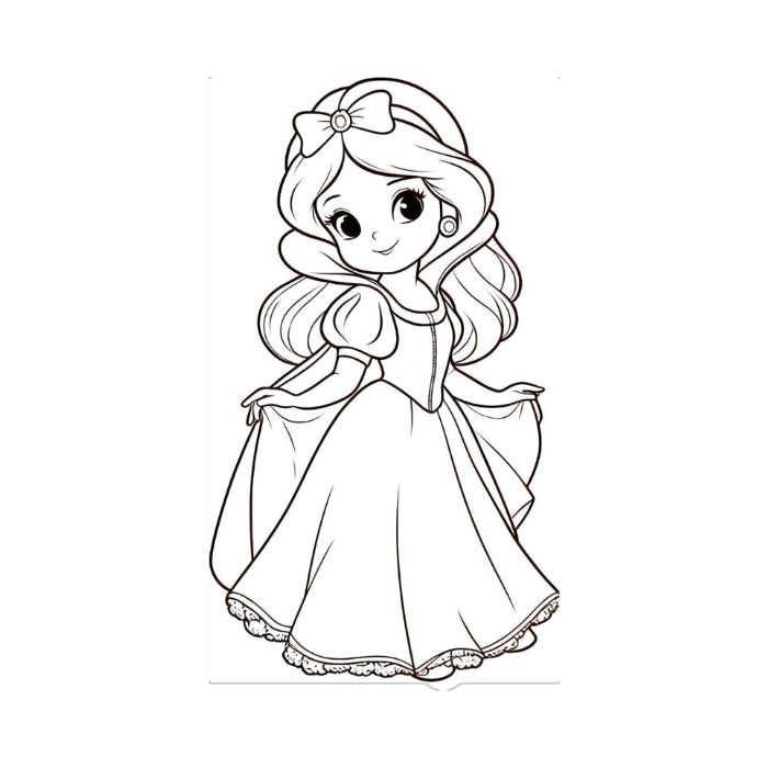 tranh tô màu búp bê 11