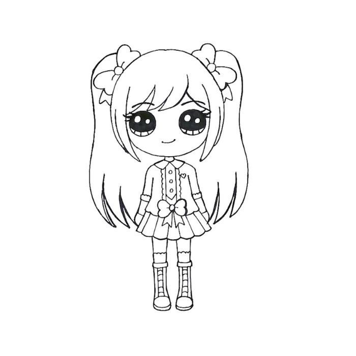 tranh tô màu búp bê 13