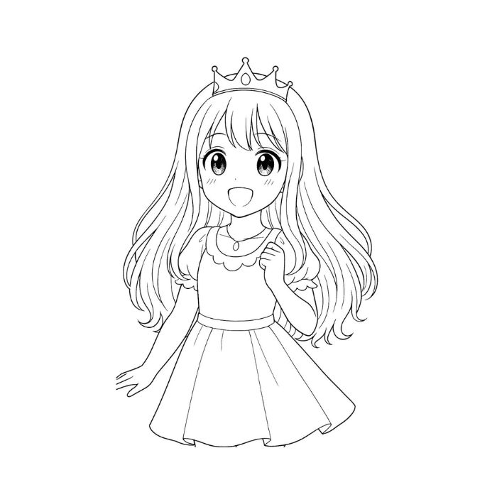 tranh tô màu búp bê 18