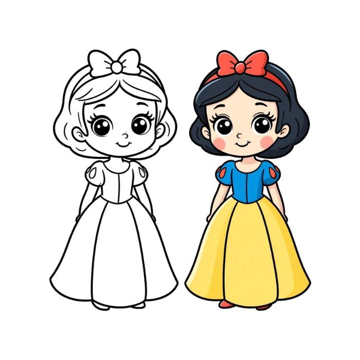 tranh tô màu búp bê 25