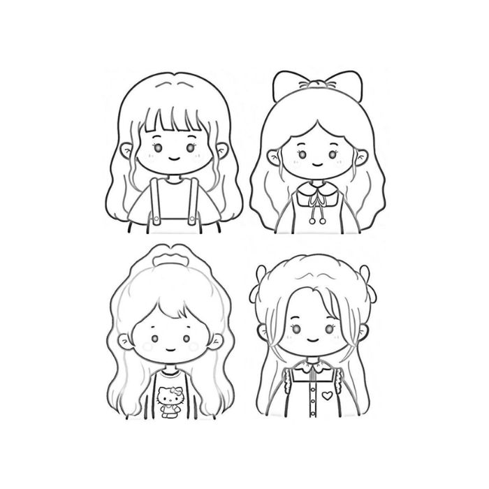 tranh tô màu búp bê 3