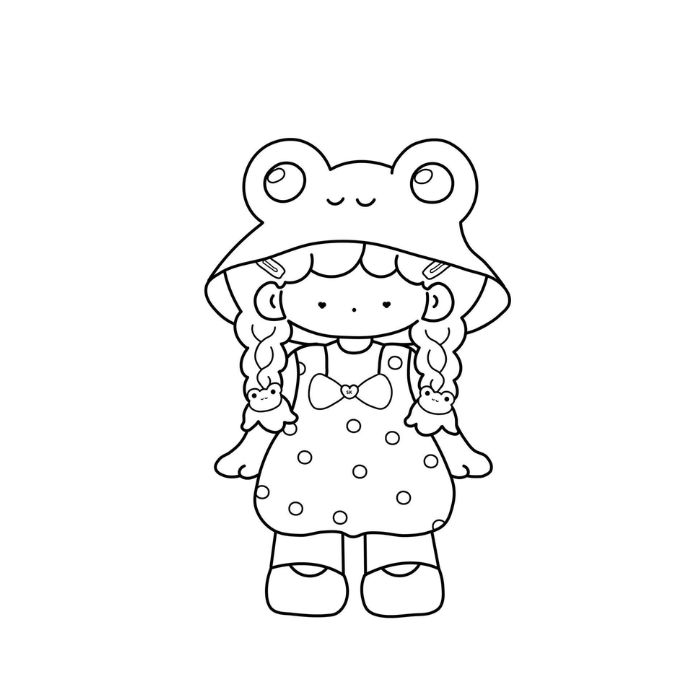 tranh tô màu búp bê 35