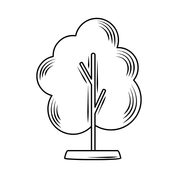 tranh tô màu cây xanh 21