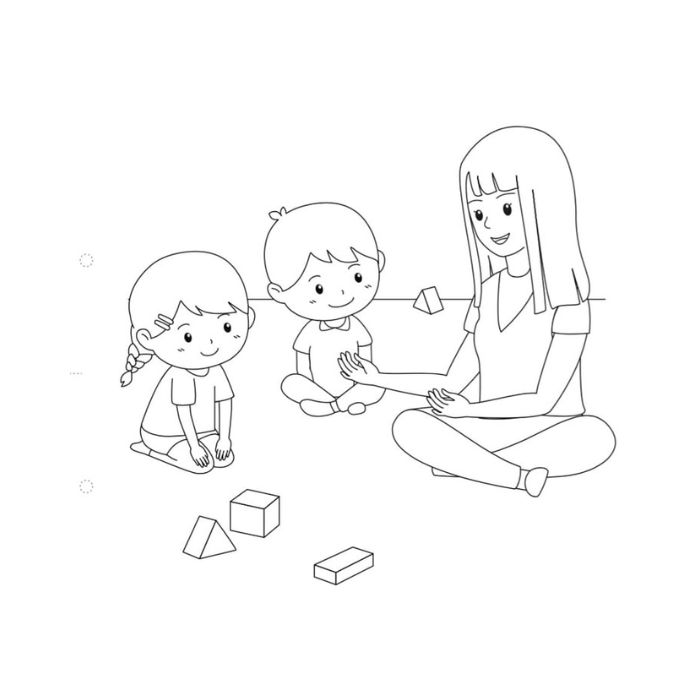 tranh tô màu cô giáo 36