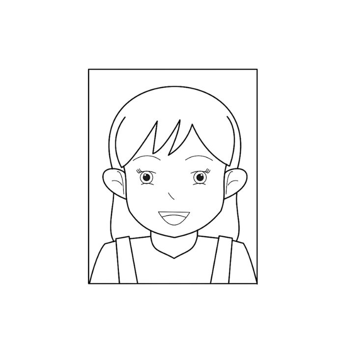 tranh tô màu cô giáo 4