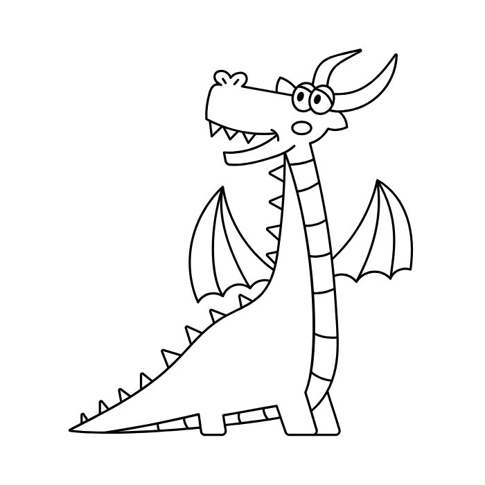 tranh tô màu con rồng 14